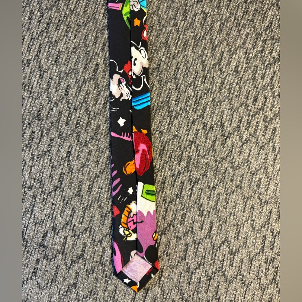 Vintage Silk Balancine Disney The Tie Works With Mickey & Friends - Picture 6 of 7